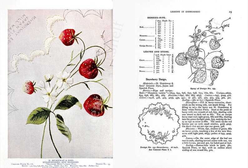 Unterricht in Sticken & Stricken Handarbeitsbuch. Handstickerei Blumenmotive, Häkelanleitungen für Anfänger Experten PDF eBook Download Bild 5