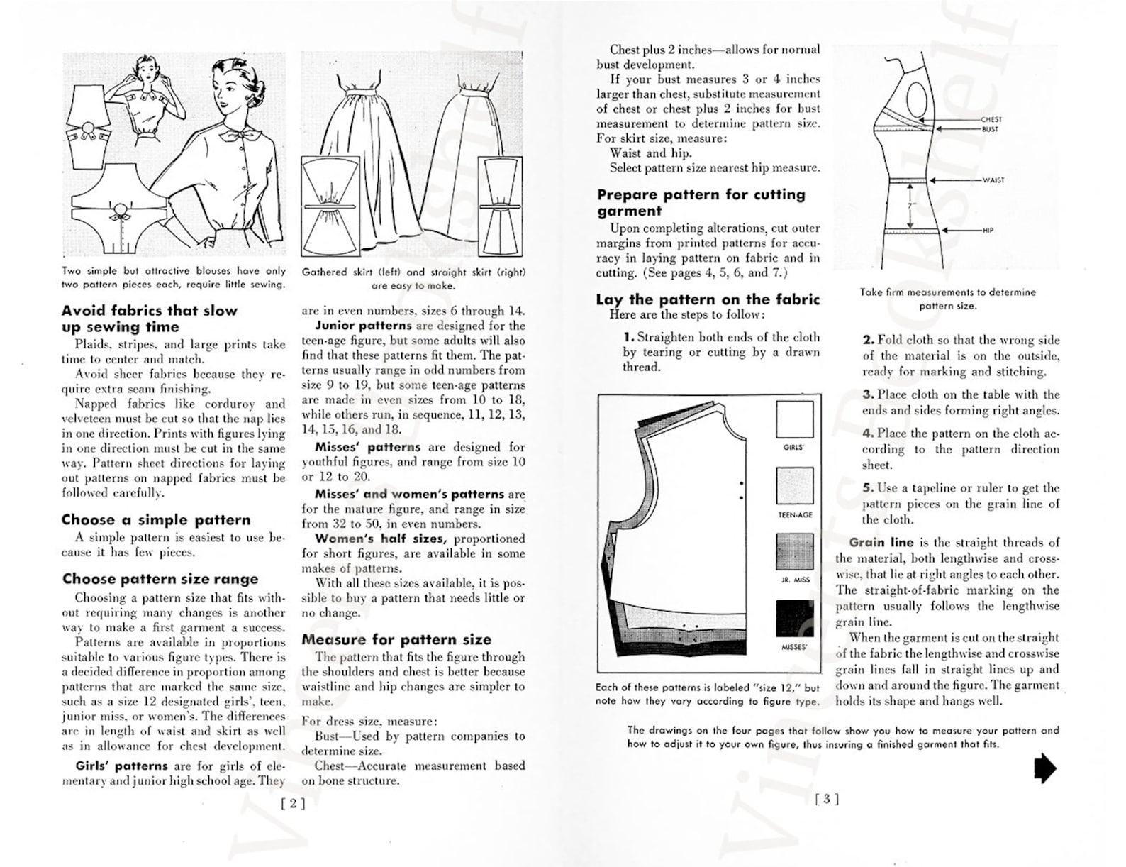Simplified Sewing Guide to Sewing Step by Step. Vintage Sewing Etsy