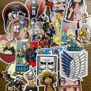Random Anime Sticker Pack – Cute Waterproof Vinyl Stickers | Laptop, Water Bottle & Car Decals