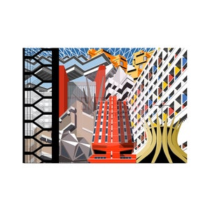 Brutalist Montage 1, Poster, Artwork, Architecture Print, Wall Art, Home Decor, Artwork, Custom Art, Wall Print, Brutalist Print