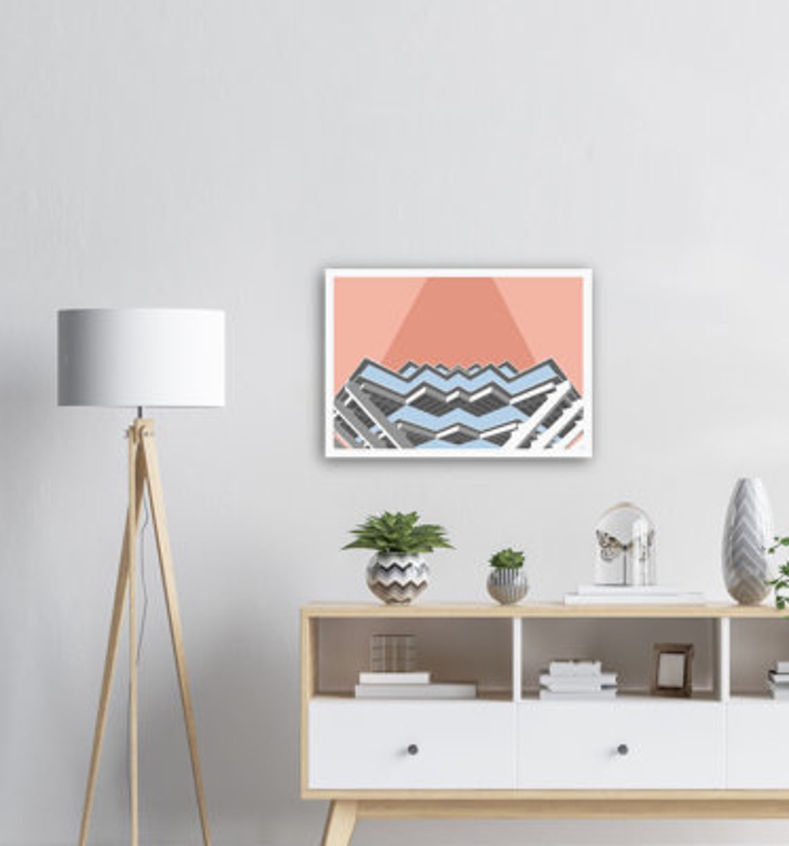 Geisel Bibliothek San Diego Poster Kunstwerk Architektur | Etsy