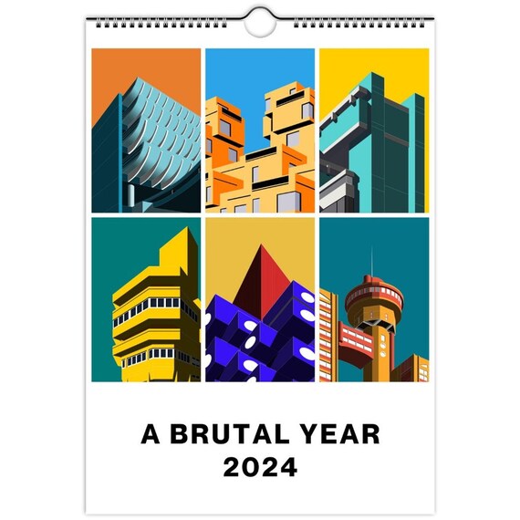 Brutalist Calendar 2024