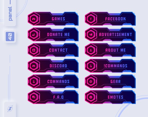 Twitch Panel Blue Magenta Techno Panel Etsy Twitch Panel Blue Magenta Techno Panel Etsy
