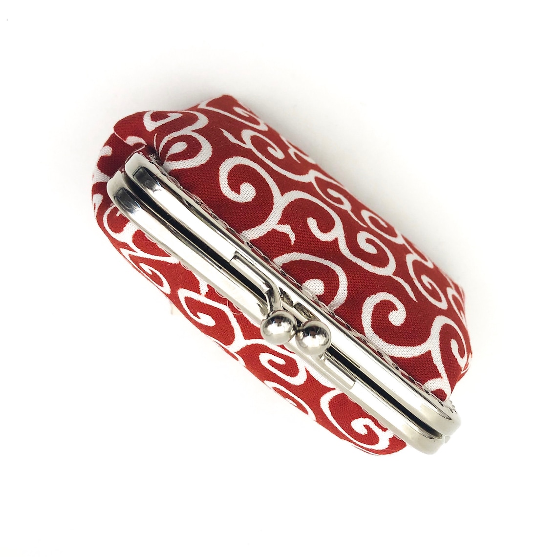 Japanese Coin Purse Japanese Coin Pouch Red Kisslock Metal Etsy