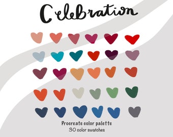 Paleta de colores Celebration Procreate