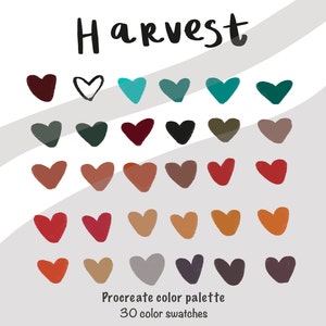 Harvest Fall - Palette de couleurs procrétées