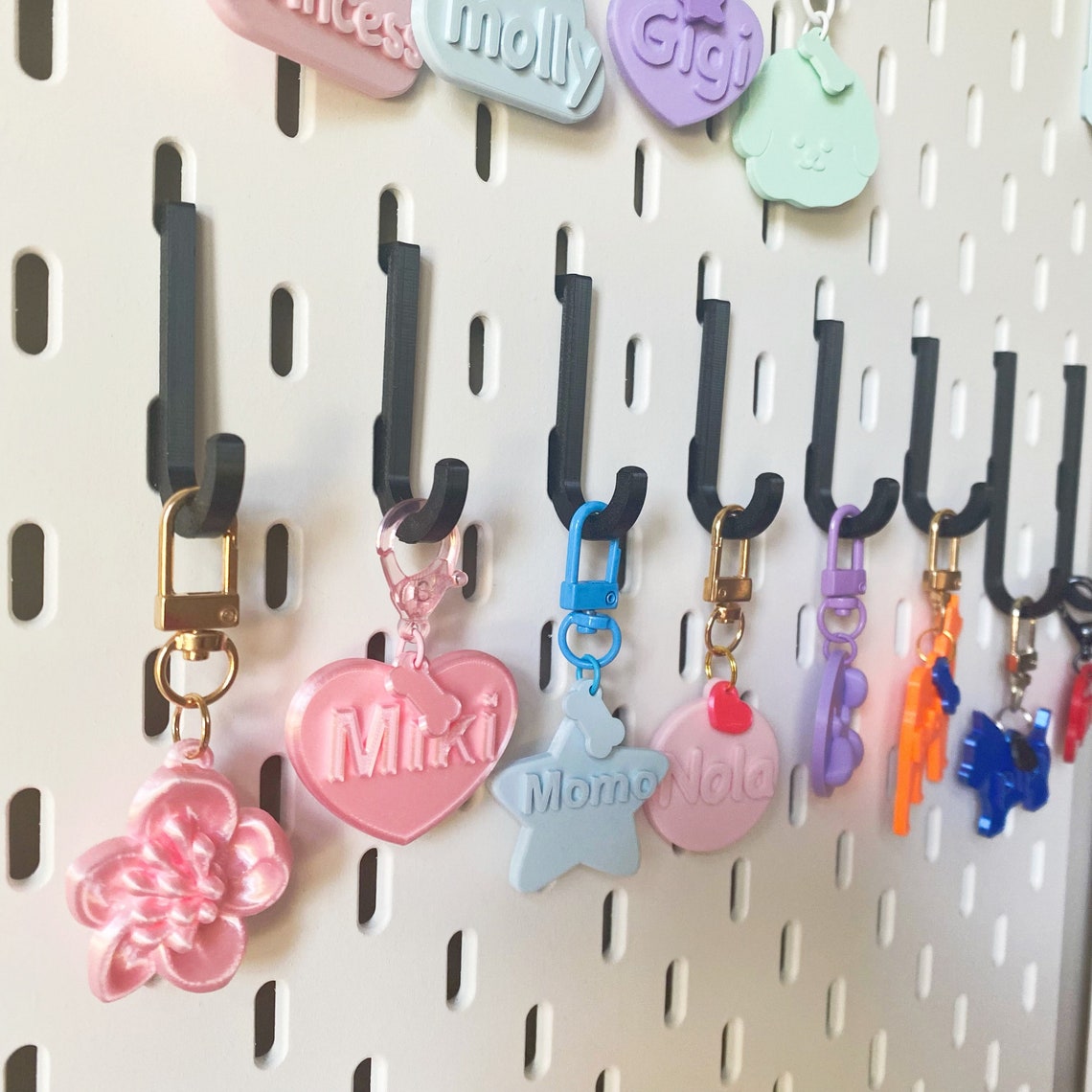 Pastel & Rainbow Color Hooks Compatible With IKEA SKÅDIS