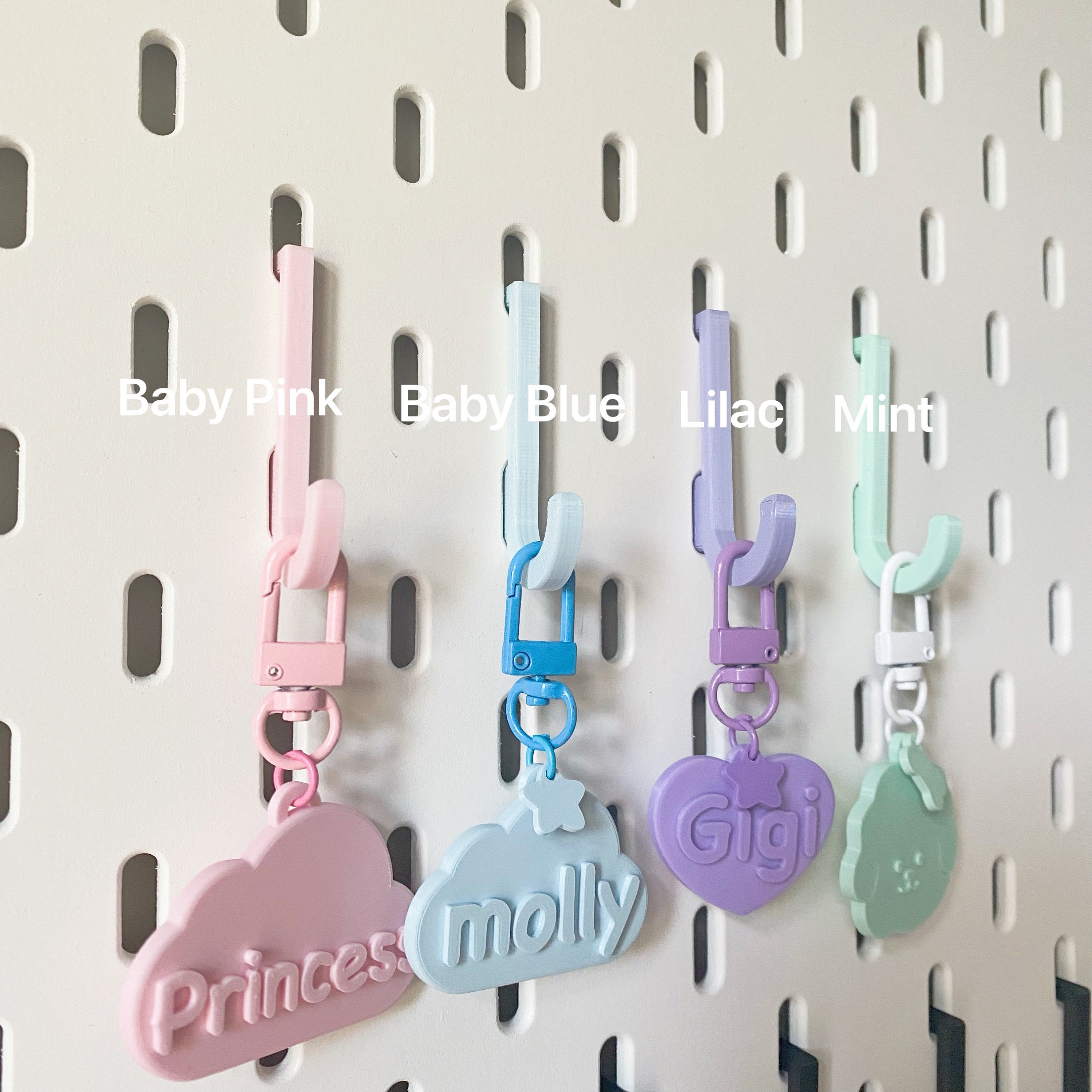 Pastel & Rainbow Color Hooks Compatible With IKEA SKÅDIS