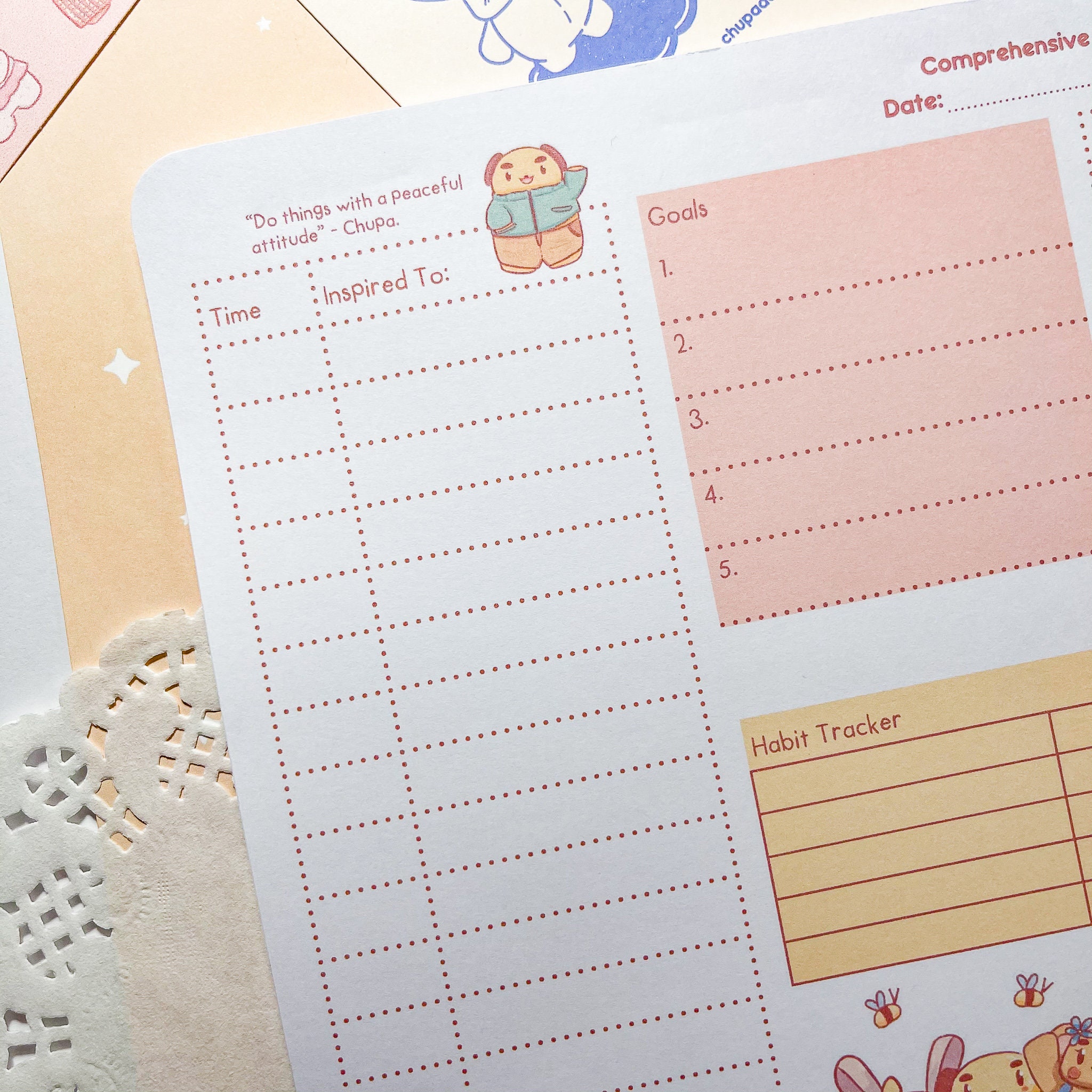 Kawaii A4 Daily Planner Pad to Do List Planner Pad Cute Etsy UK