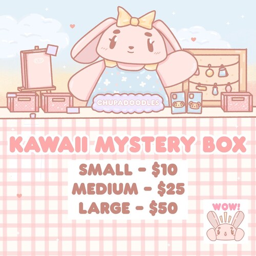 Kawaii Mystery Box Kawaii Stationary Set Surprise Etsy