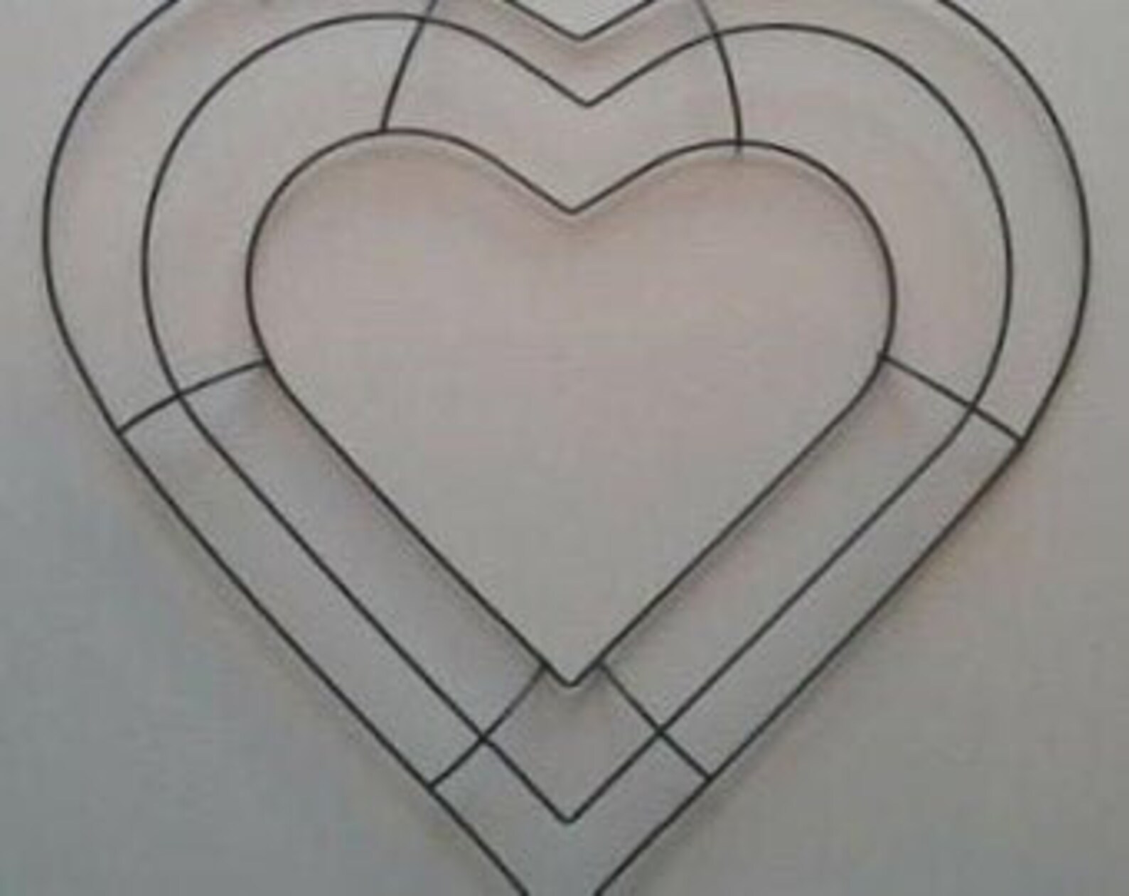 12 Heart Frame Metal Wreath Form DIY Deco Mesh Burlap Etsy