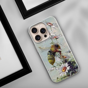 Custodia per telefono Bumblebee, cover floreale con ape per iPhone 17Pro Max 16e 16Pro 15 14 Samsung S25 S24 S23 A16 A56 Google Pixel 10Pro XL 9A 8A 7A