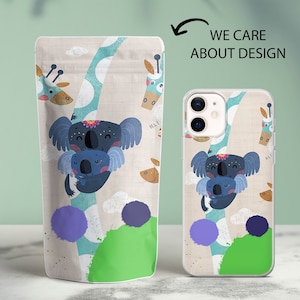 Panda Phone Case Coala Cover For iPhone 15 15Pro Max 14Pro 13Pro Max 12 11 Samsung S24 S23 S22 S21 FE Google Pixel 8 8Pro 8A 7A 7Pro 7 6A 6