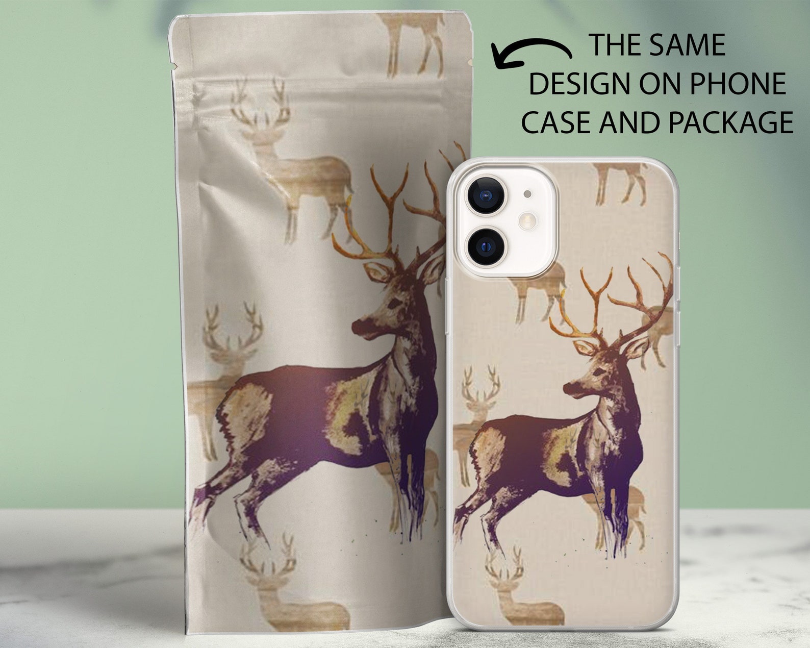 Deer phone case for iphone cover skin gel plastic for iphone Etsy