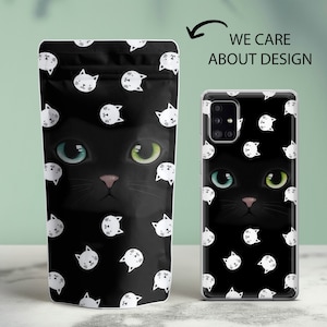 Kitten Phone Case Cute Cat Cover For Samsung Galaxy S25 S25 Ultra S25 Plus S25 Edge S24 Ultra S24 S23 S23 Ultra S22 S21 S20 FE A15 A16 A56
