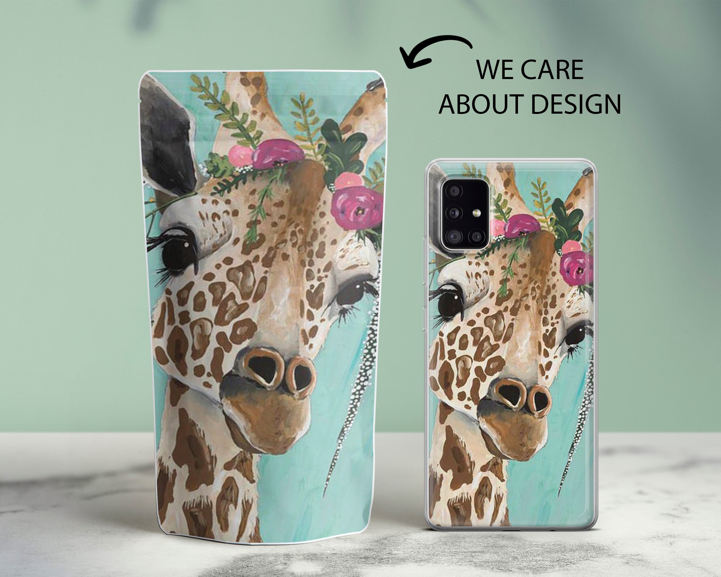Giraffe phone case Animal cover Colorful For Samsung A21s Etsy