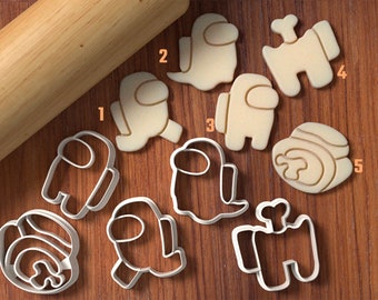 Game Cookie Cutter Set - Cookie Cutter and Fondant Cutter and Clay Cutter