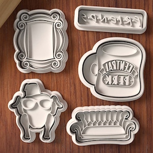 Friends Cookie Cutter and Stamp Set - TV Series - Friends Fans - Friends Birthday Party - Friends Sitcom Cookie Cutter and Clay Cutter