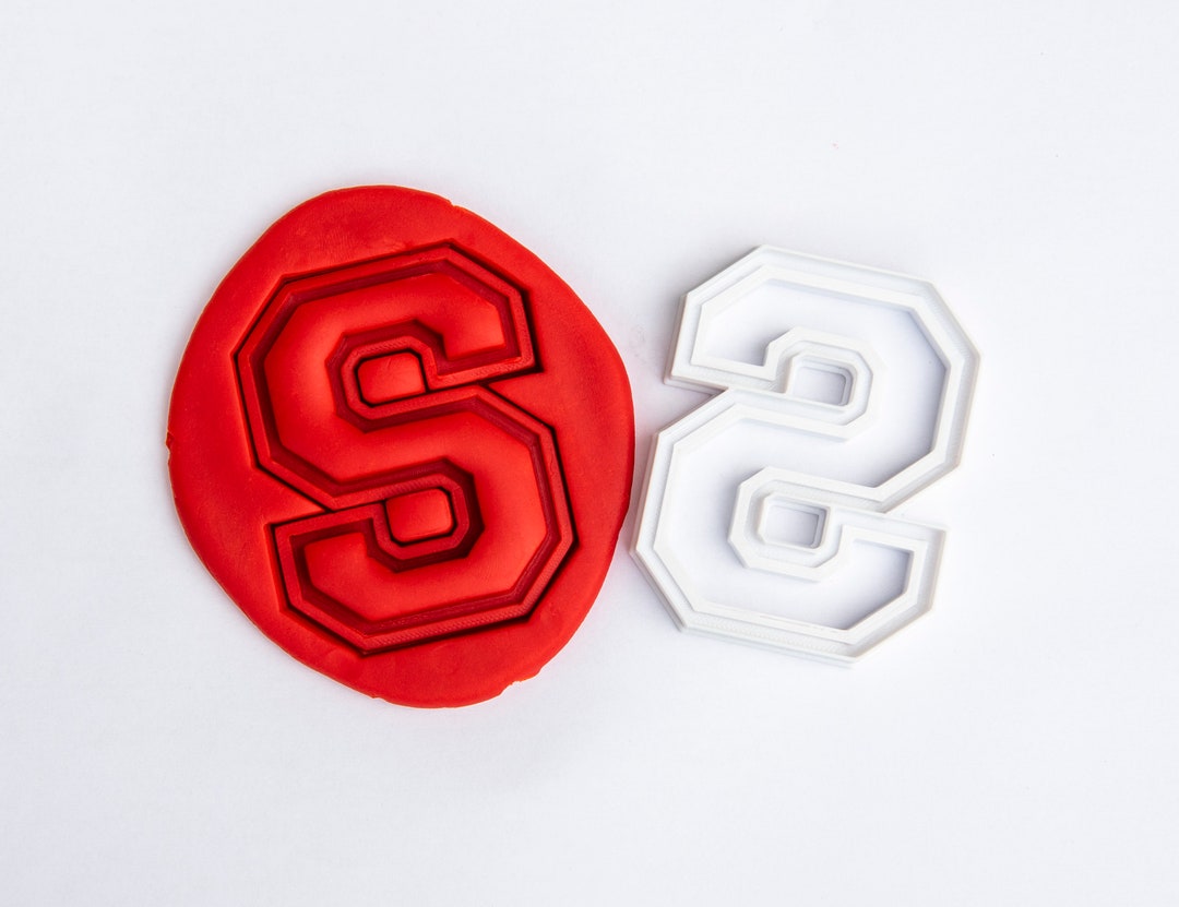 Varsity Letter S Cookie Cutter Cookie Cutter and Fondant Cutter and Clay Cutter Etsy