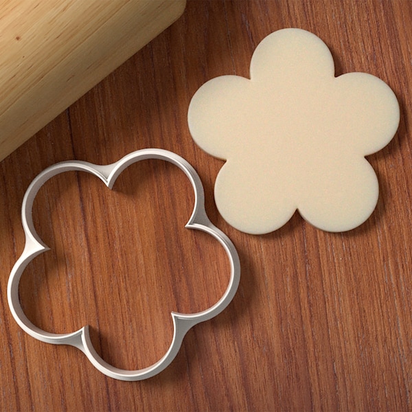 Flower 5 Petal Cookie and Fondant Cutter - Cookie Cutter and Fondant Cutter and Clay Cutter