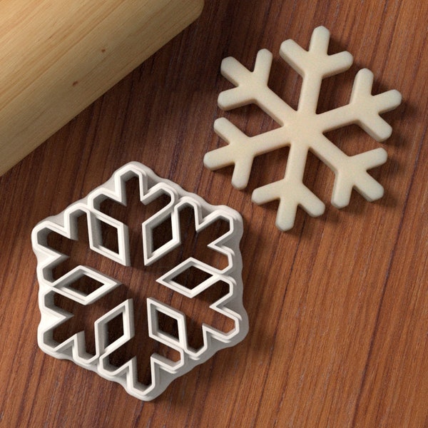 Snowflake cookie, fondant and clay cutter | Cookie Stamp |  Biscuit cutter | Fondant Embosser | Cookie tool | Christmas | Gift