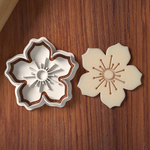 Cherry Blossom Flower Cookie Cutter and Fondant Cutter - Japan Japanese Sakura Blossoms 桜 櫻 さくら 花 petal petals - Free Shipping Eligible