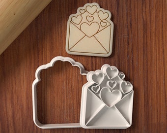 Heart Envelope Cookie Cutter and Stamp