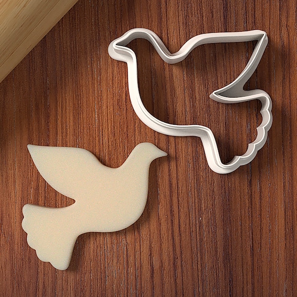 Dove Cookie Cutter - Bird Cookie Cutter - Cookie Cutter and Fondant Cutter and Clay Cutter