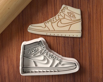 Air Jordan 1 Retro Cookie Cutter and Stamp Set - Left/Right - Sneaker Cookie Cutter - Shoe Cookie Cutter - 3D Printed Cutter - BakerDreams