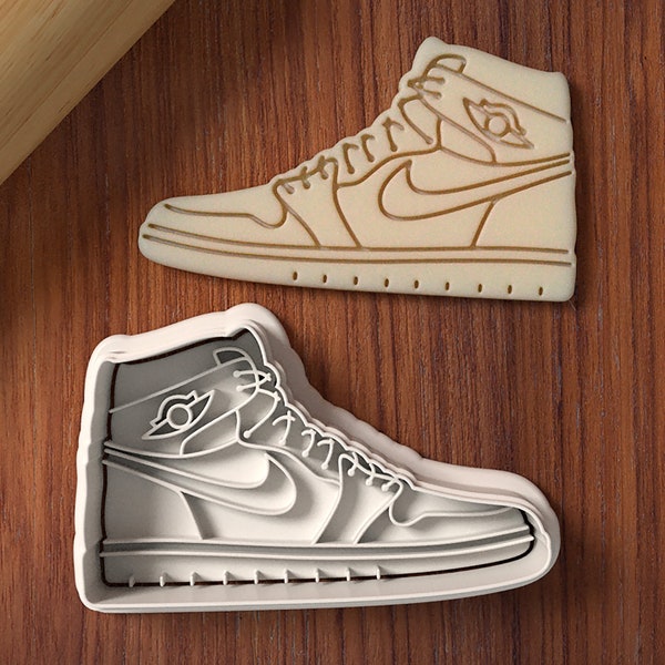 Air Jordan 1 Retro Cookie Cutter and Stamp Set - Left/Right - Sneaker Cookie Cutter - Shoe Cookie Cutter - 3D Printed Cutter - BakerDreams
