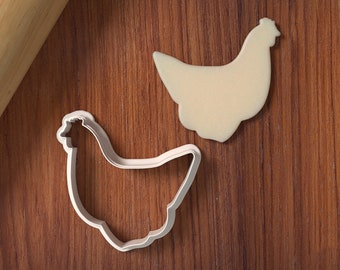 Chicken Cookie Cutter - Polymer Clay Jewelry And Earring Cutter Tool - Free Shipping Eligible