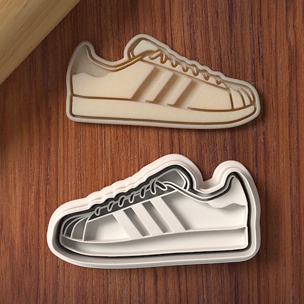 Sneaker Cookie Cutter and Stamp Set - Air Jordan - Left/Right - Sneaker Cookie Cutter - Shoe Cookie Cutter - 3D Printed - BakerDreams