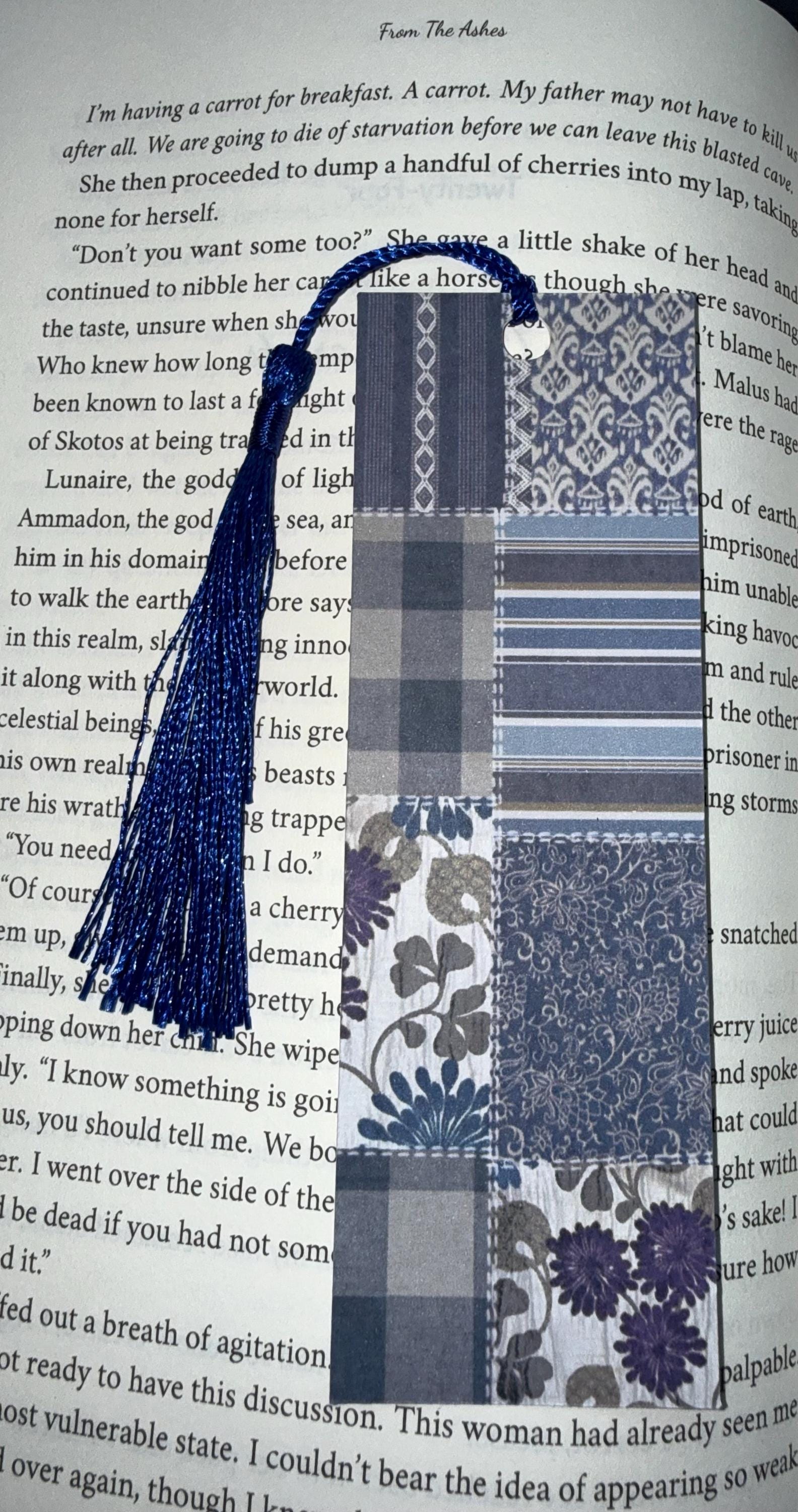 Handmade Quilted Patchwork Bookmarks | Heavy 130lb Cardstock With ...