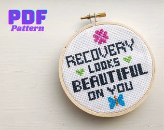 Beautiful Recovery: Cross-Stitch PDF Pattern