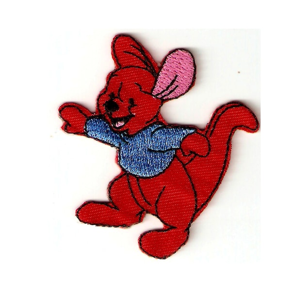 2X2.5" Roo kangaroo Embroidered IRON ON / SEW On Patch applique Winnie Pooh & Friends young mama Kanga