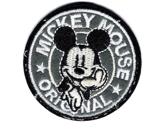 2.25インチ ミッキーマウス 刺繍 アイロンパッチ / 縫わない帽子バッグ