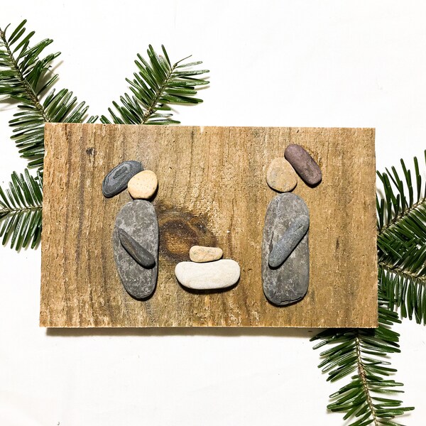 Rock Art Nativity - Etsy