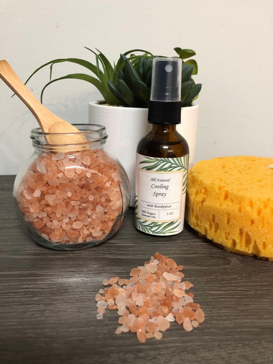 Himalayan Sea Salt Bath Essential Oils Eucalyptus Essential Etsy