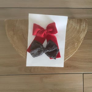 Holiday bows, hair bows, Christmas bows, Santa bows, toddler bows