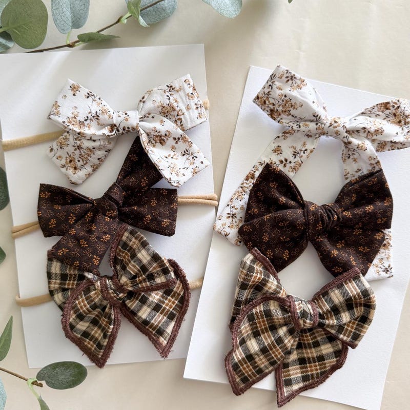 Fall Chair Bows Cute Hair Bow - Etsy