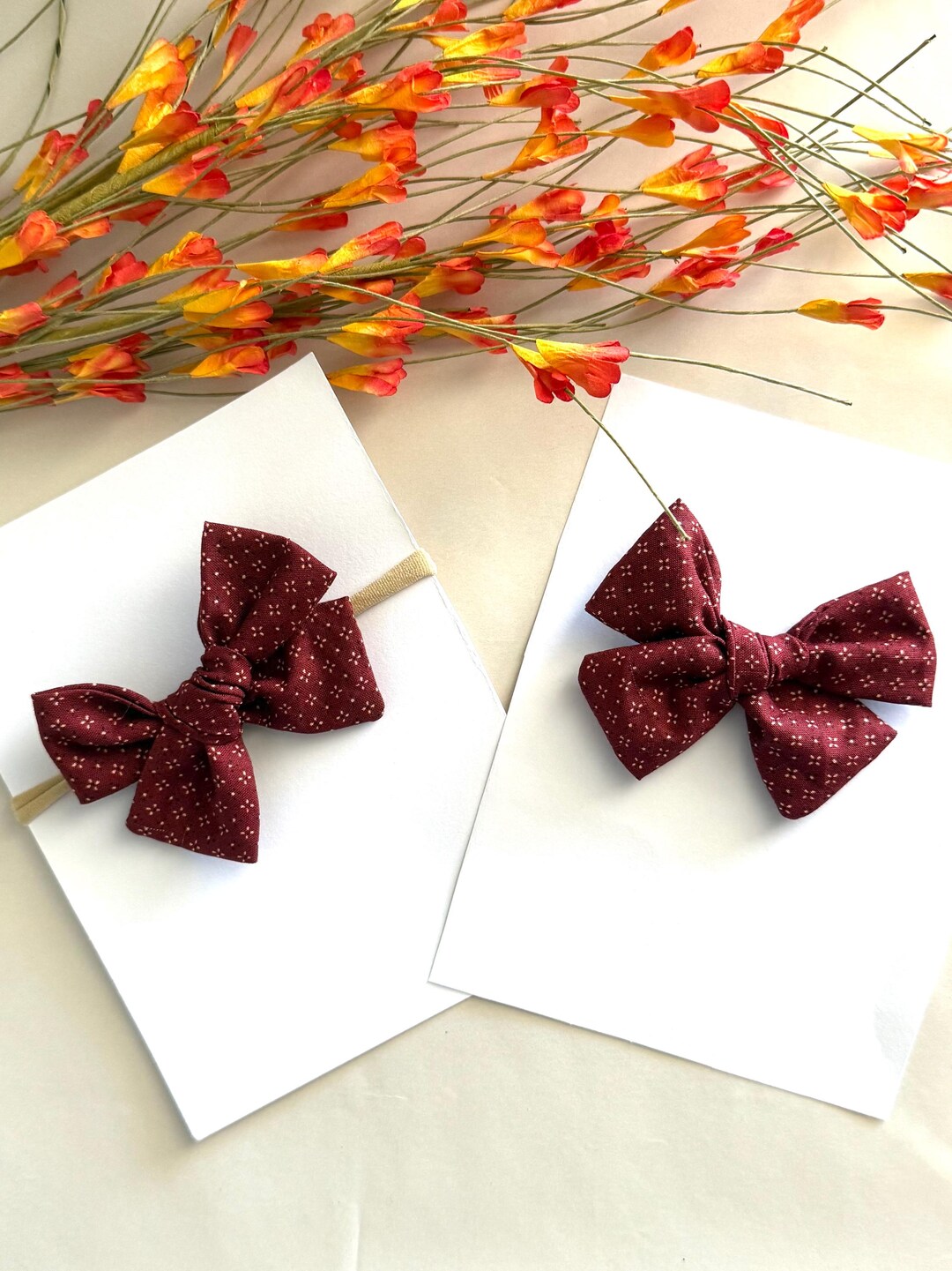 Fall Chair Bows Fall Hair Bows, Autumn Bows, Bows for Girls, Toddler Bows, Harvest Bows ...