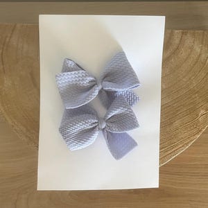 Blue hair bows, blue pigtail bows, bows for girls, hair bow, hair clips
