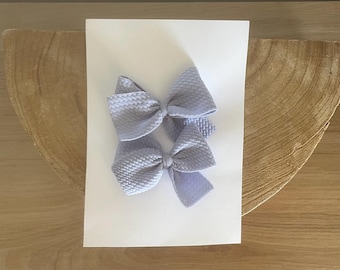 Blue hair bows, blue pigtail bows, bows for girls, hair bow, hair clips