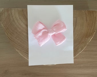 Lazo rosa / Lazo para niños pequeños / Lazo rosa claro / Diadema para bebés / Lazo para diadema