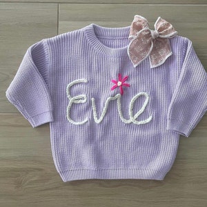 Namenspullover, bestickter Pullover, personalisierter Pullover, benutzerdefinierter Namenspullover