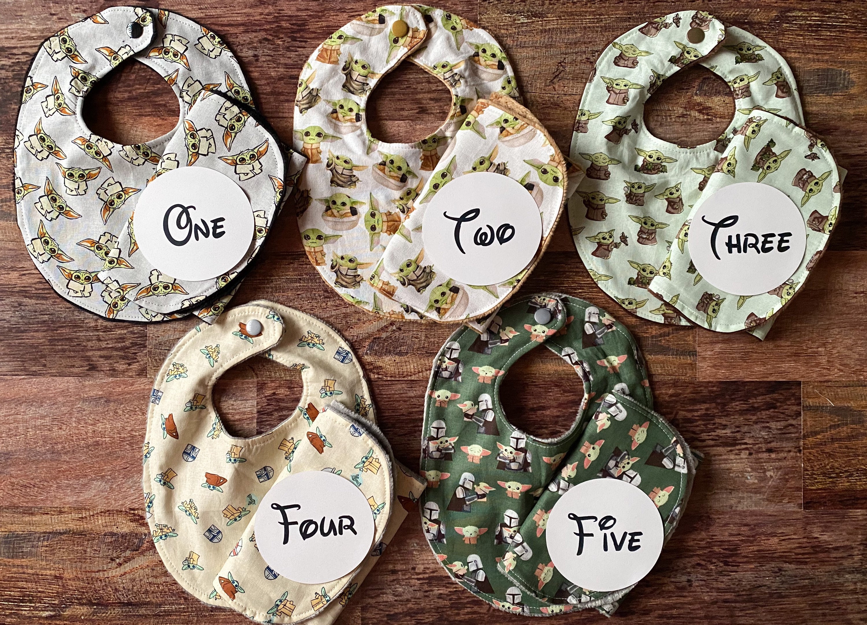 Baby Yoda Bibs and Burp Cloths. Etsy