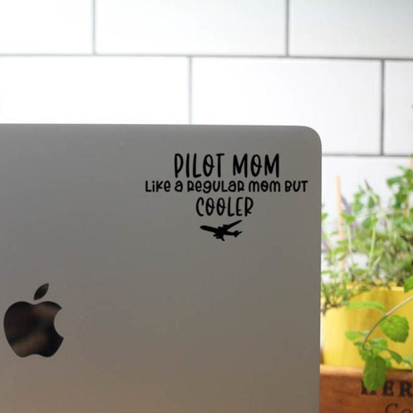 Pilot Mom Decal / Sticker - mom gift - pilot mom - airplane decal - cessna decal - airplane sticker - plane sticker