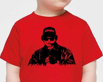 Lustiges Rap Kleinkind Shirt, EAZY E, Hip Hop, Kleinkind Rundhalsausschnitt, 90er Jahre Rap Kinder T-Shirt, Rap Jugend Shirt, West Coast Rapper, Rap Kinder T-Shirt, Unisex