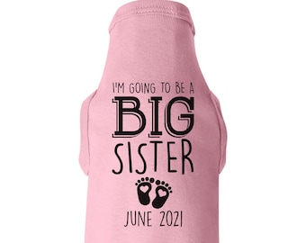 Big Sister Little Brother Parisian Pet Dog Cat Clothes Tee Shirts Mommys Boy Daddys Girl Big Brother I Love Mommy Little Sister I Love Daddy