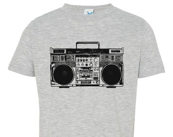 Hip Hop Kids Shirt, BOOMBOX, Toddler Crew Neck, Youth Shirt, Funny Tees, Brooklyn, 90s Hip Hop, 1990's Rap, Rap, Hip Hop Tees, Toddler Shirt